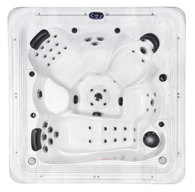 Hudson Bay Spas 6 Person 19 Jet Spa- Tuscan Shell And Mocha Cabinets